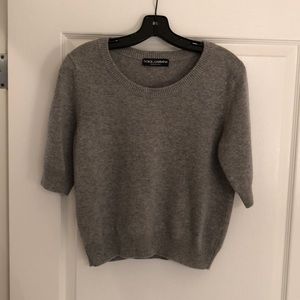 Dolce & Gabbana Gray Cashmere Sweater EUC